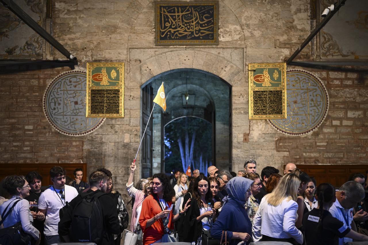 Topkapi Palace, under the Directorate of National Palaces, welcomes visitors during evening hours in Istanbul, Türkiye, June 22, 2025. (AA Photo)