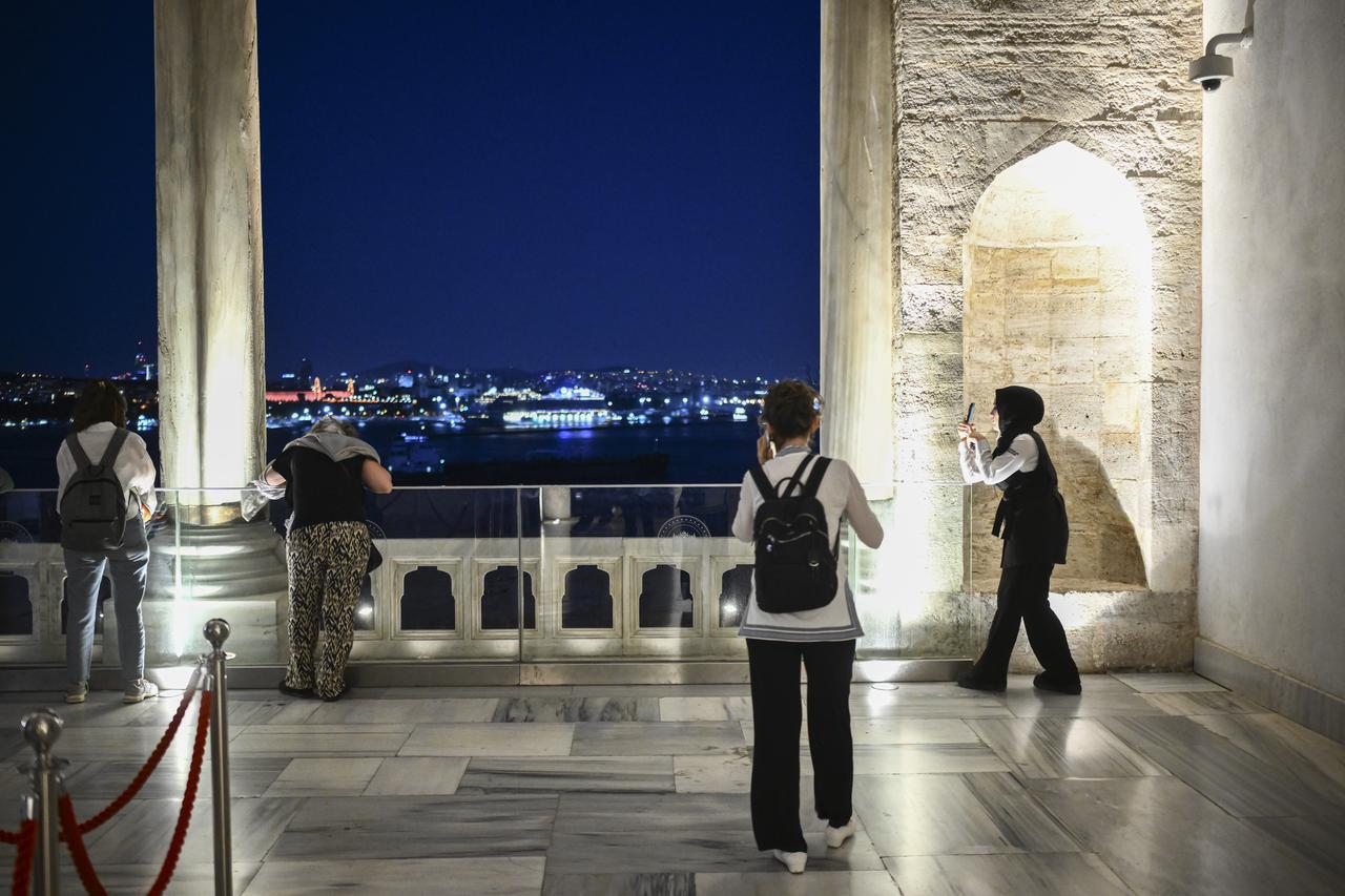 Topkapi Palace, under the Directorate of National Palaces, welcomes visitors during evening hours in Istanbul, Türkiye, June 22, 2025. (AA Photo)