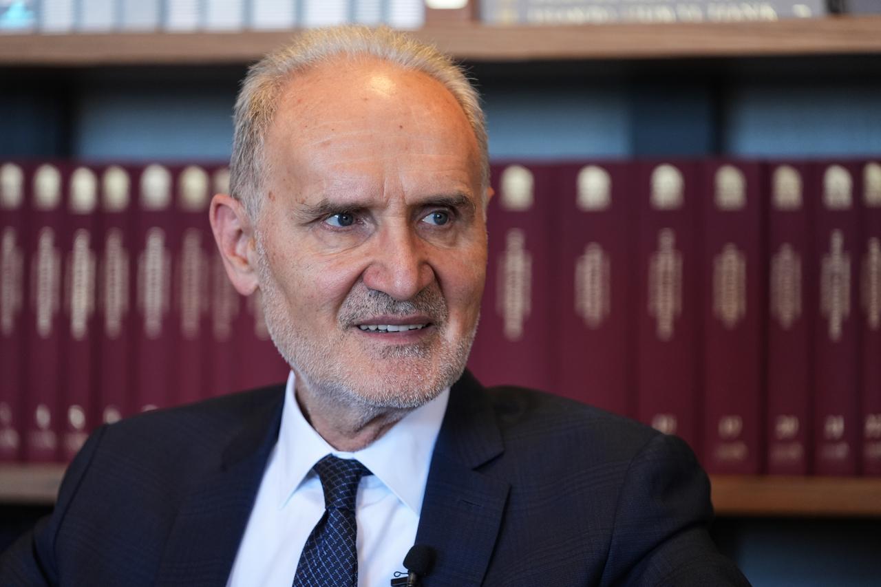 Istanbul Chamber of Commerce (ITO) President Sekib Avdagic speaks during an interview in Istanbul, Turkiye, on June 23, 2025. (AA Photo)