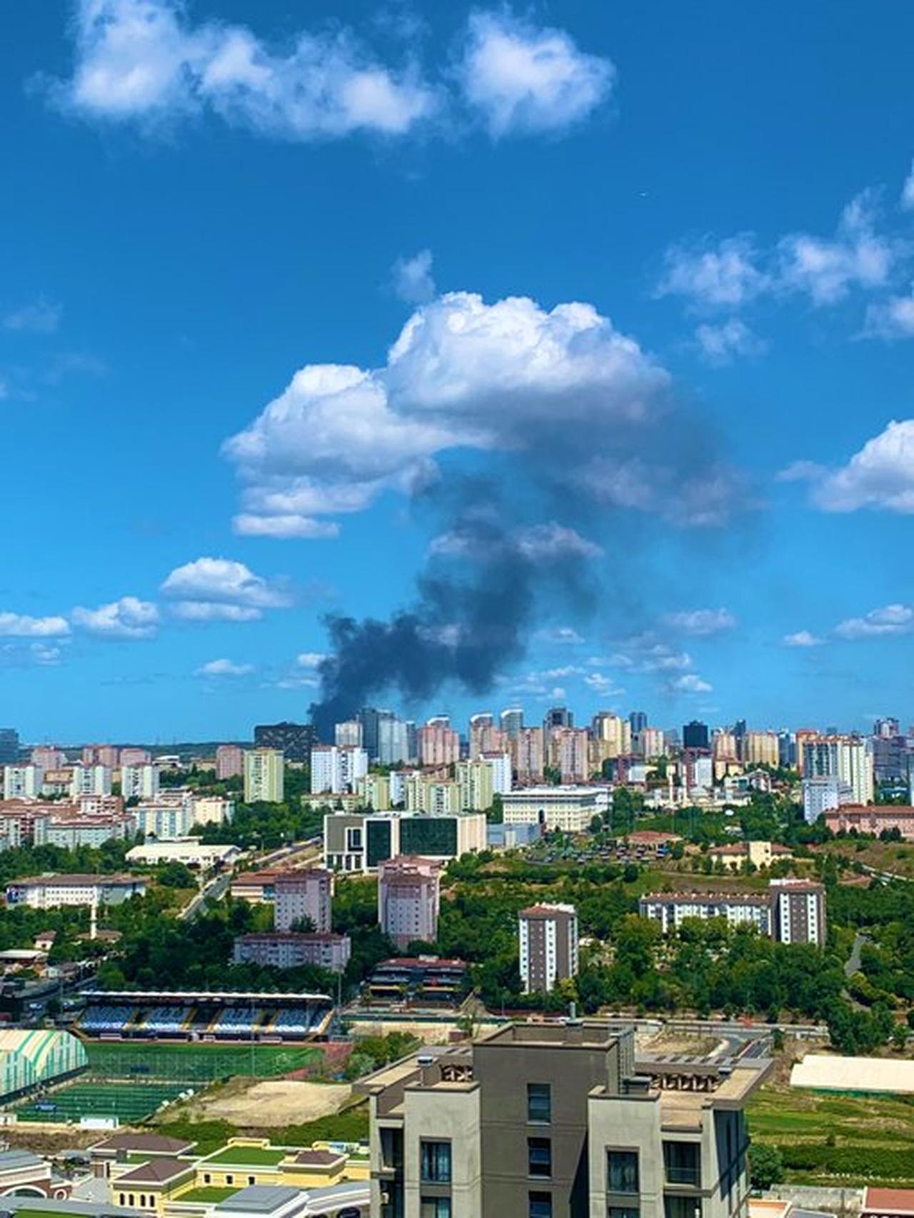 Fire breaks out at high-end shopping center Mall of Istanbul in Basaksehir district