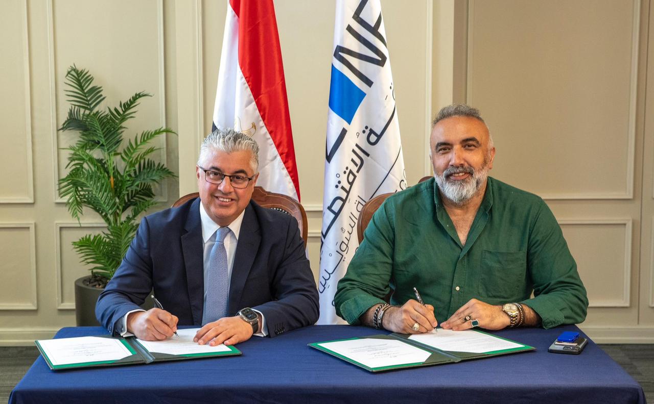 Waleid Gamal El-Dein  with Atef Sirikci , Chairman of the Sirikcioglu Company during the signing ceremony of the deal,on 24 June, 2025 in Cairo, Egypt. (Photo via SCZONE)