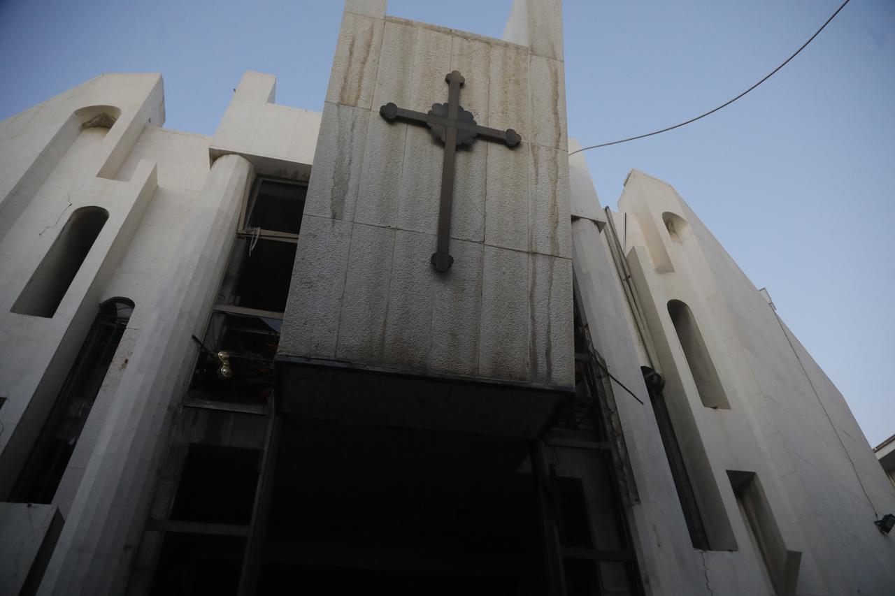 A view of heavy damage following a terror attack in Mar Elias Chuch, in the Dweila neighbourhood of Damascus, Syria June 22, 2025. (AA Photo)