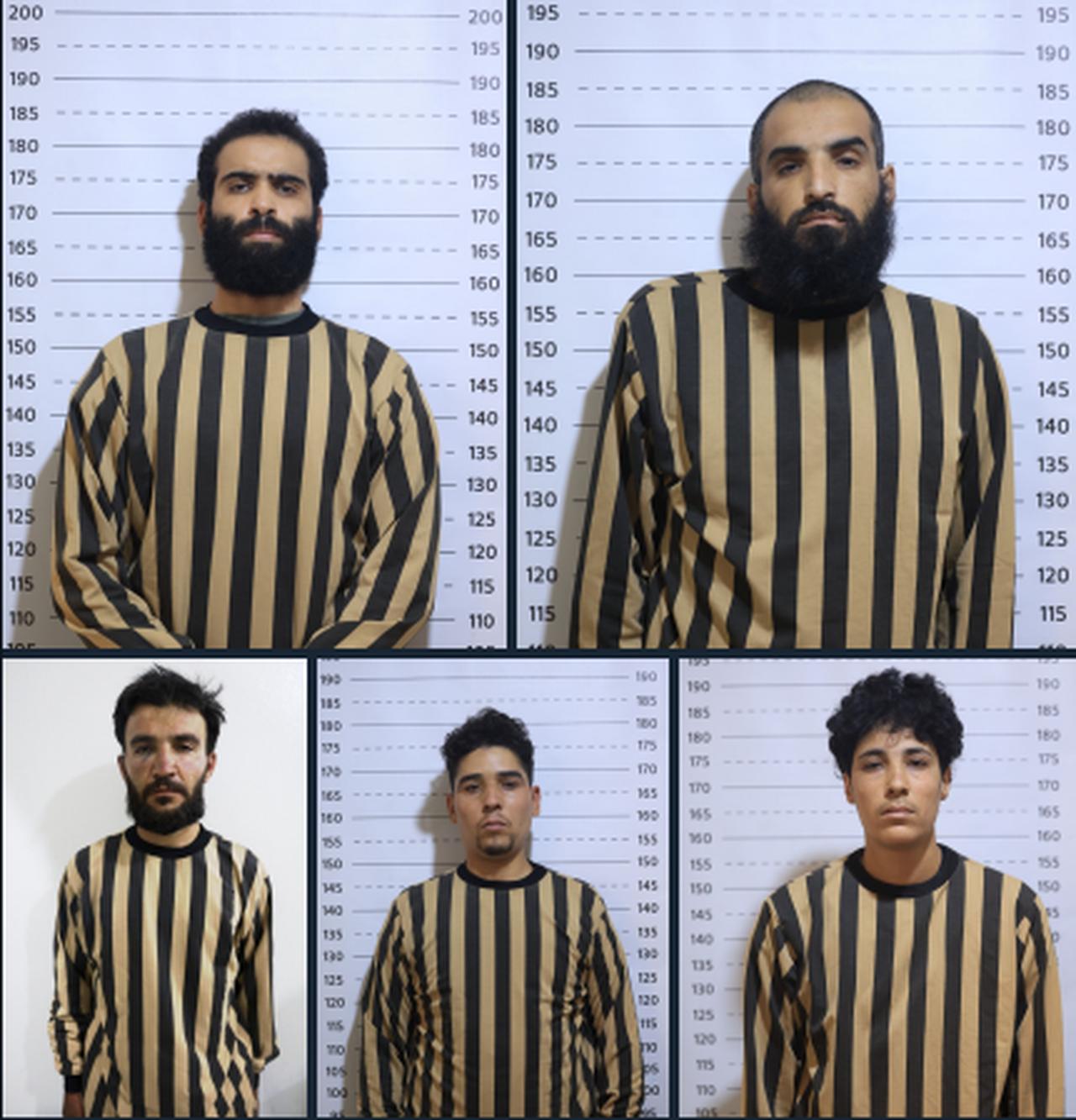 Syrian Interior Ministry released photos of the 5 men part of the cell behind Damascus church attack. (Photo via Syrian Interior Ministry)