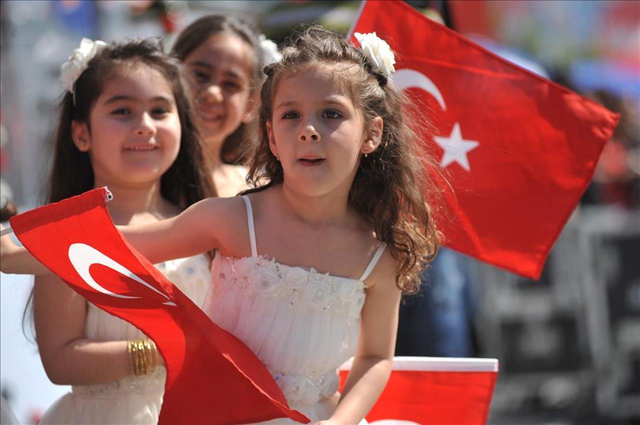 A photo from the National Sovereignty and Children's Day celebrations somewhere in Türkiye, accessed on June 25, 2025. (AA Photos)