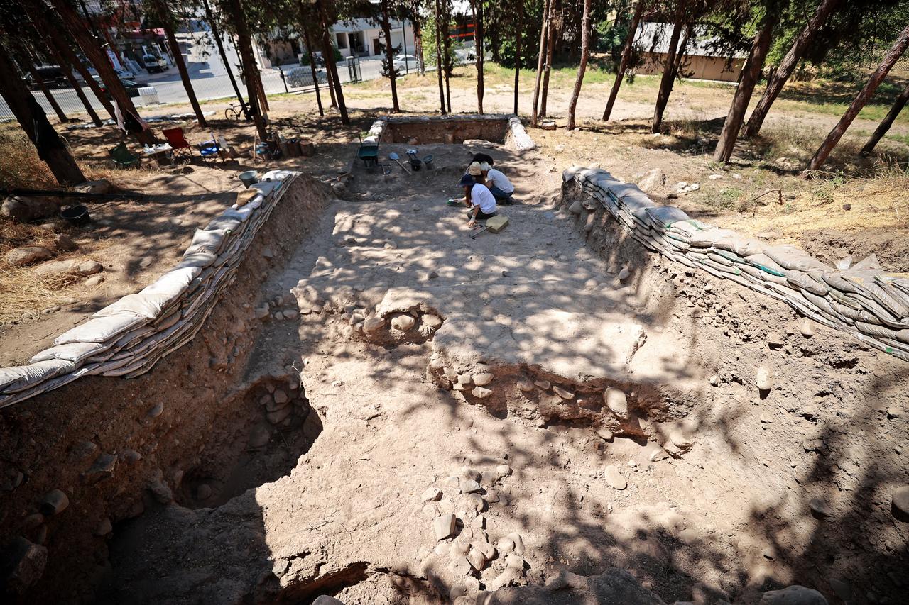 A view from the archaeological excavations at Yumuktepe Mound in Mersin, Türkiye, June 26, 2025. (AA Photo)
