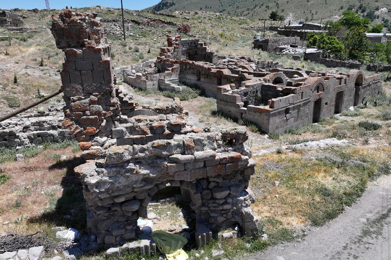 A view of one of the religious structures in the "Binbir Kilise" region of Karadag, located north of Karaman in Türkiye, June 26, 2025. (AA Photo)