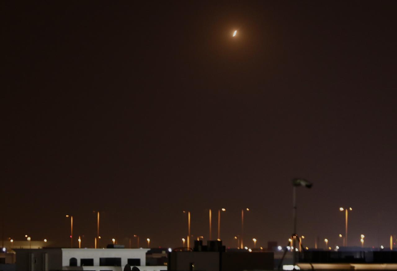 A view of missiles over Doha, Qatar after Iran has launched an operation targeting a U.S. base in Qatar on June 23, 2025. (AA Photo)