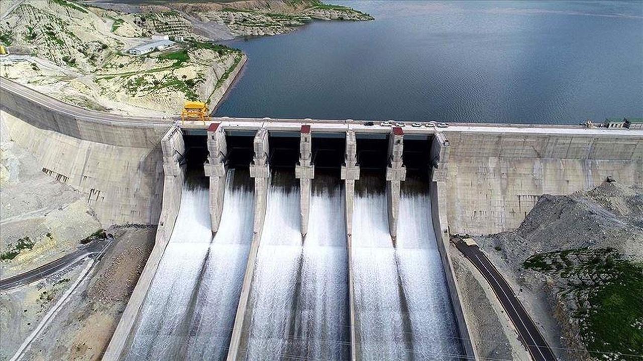 A dam built in Türkiye, accessed on 26 June, 2025. (AA Photo)