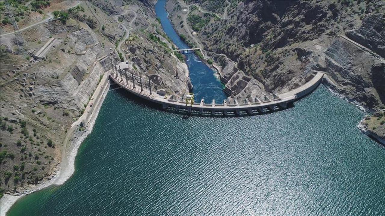 A dam built in Türkiye, accessed on 26 June, 2025. (AA Photo)