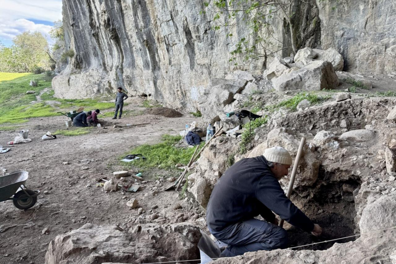Excavations at the Girmeler Hoyuk or Moudns in the Seydikemer district of Mugla, Türkiye, April 15, 2025. (AA Photo)