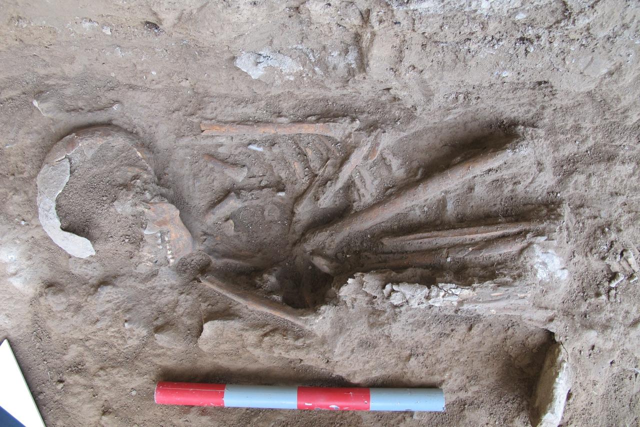 An ancient DNA study on skeletons found during excavations at the Girmeler Hoyuk or Mound in the Seydikemer district of Mugla finds an "early Anatolian gene", April 15, 2025. (AA Photo)