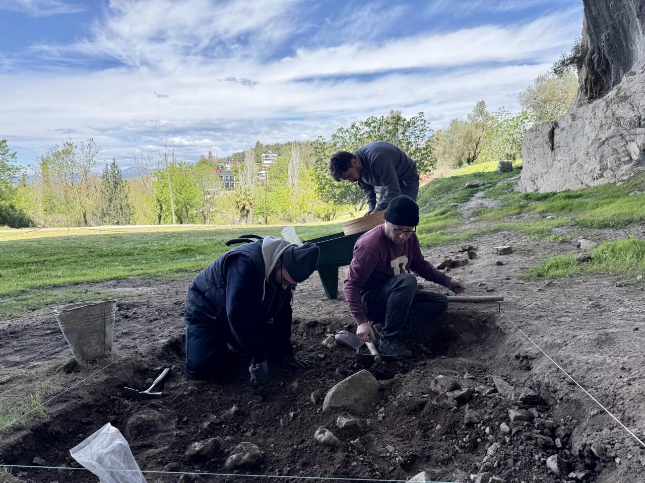 Excavations at the Girmeler Hoyuk or Moudns in the Seydikemer district of Mugla, Türkiye, April 15, 2025. (AA Photo)