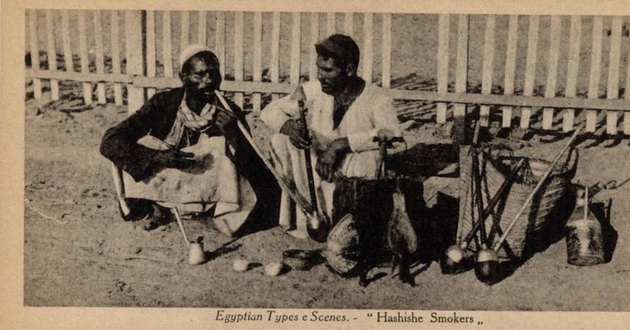 Citizens smoking Hashish (hash) in Ottoman Era Egypt, accessed on June 27, 2025. (Photo via Wikipedia Commons)