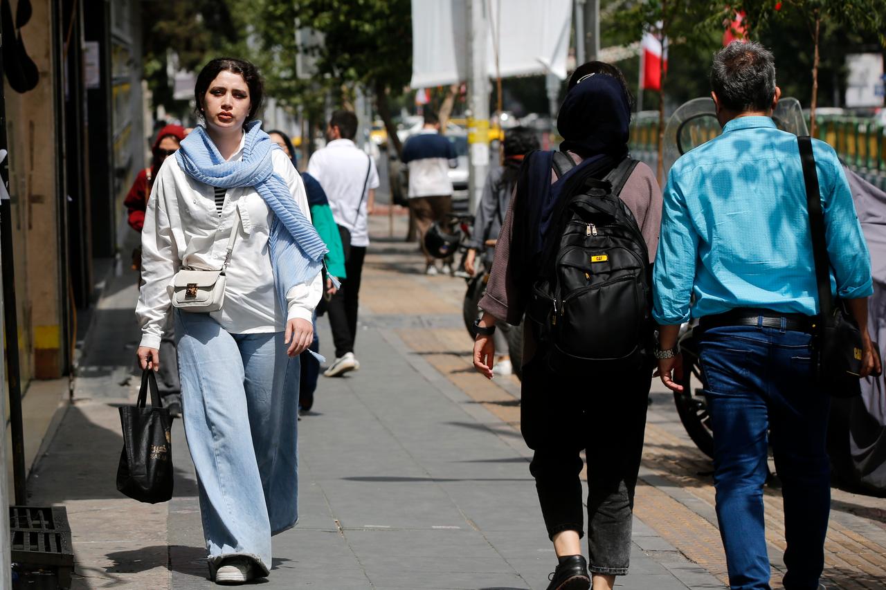 Streets are crowded in the city center as citizens are relieved to return to their daily routines, in Tehran, the capital of Iran, June 26, 2025. (AA Photo)