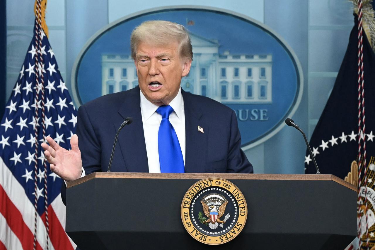 US President Donald Trump speaks during a news conference in the Brady Briefing Room of the White House on June 27, 2025, in Washington, DC. (AFP Photo)