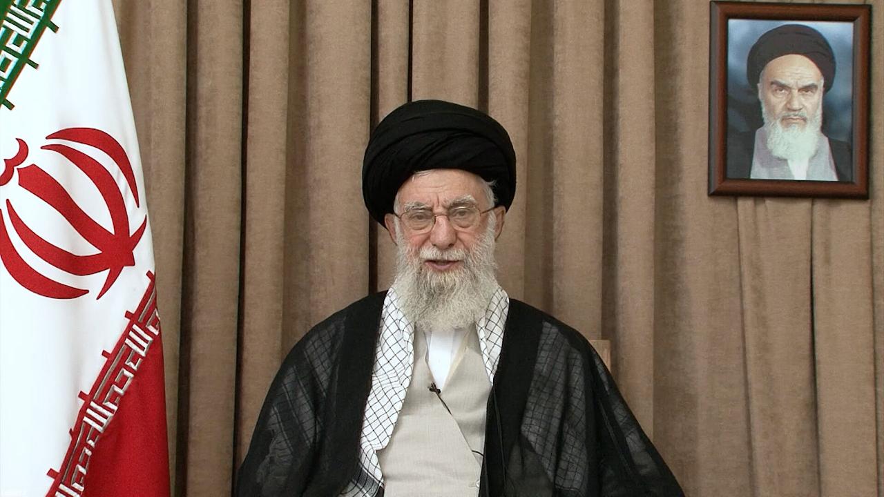 Iranian Supreme Leader Ali Khamenei addresses the nation in Tehran, Iran on June 26, 2025. (Iranian Leader Press Off. / Handout)