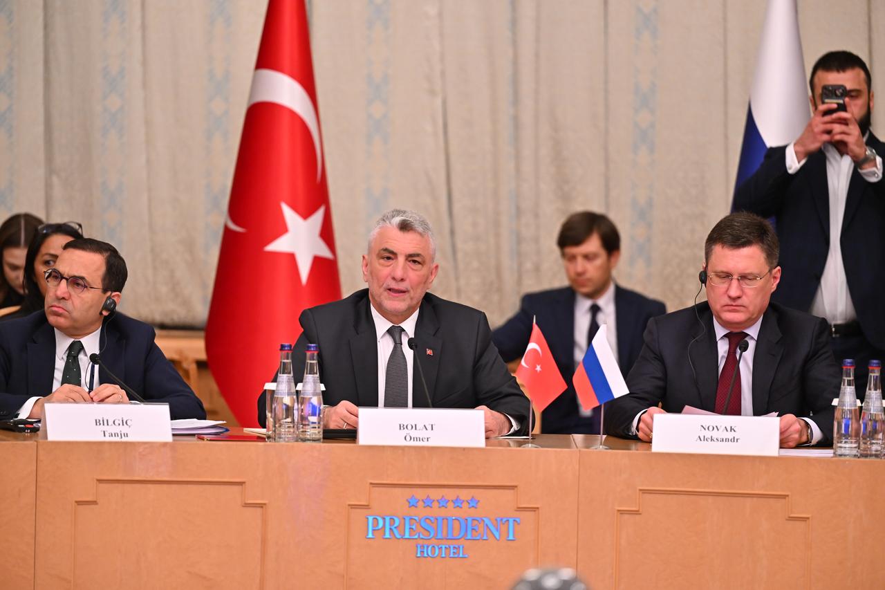 Turkish Minister of Trade Omer Bolat attends the 19th Meeting of the Intergovernmental Joint Commission on Turkish-Russian Trade and Economic Cooperation (JCEC) in Moscow, Russia on June 27, 2025. (AA Photo)