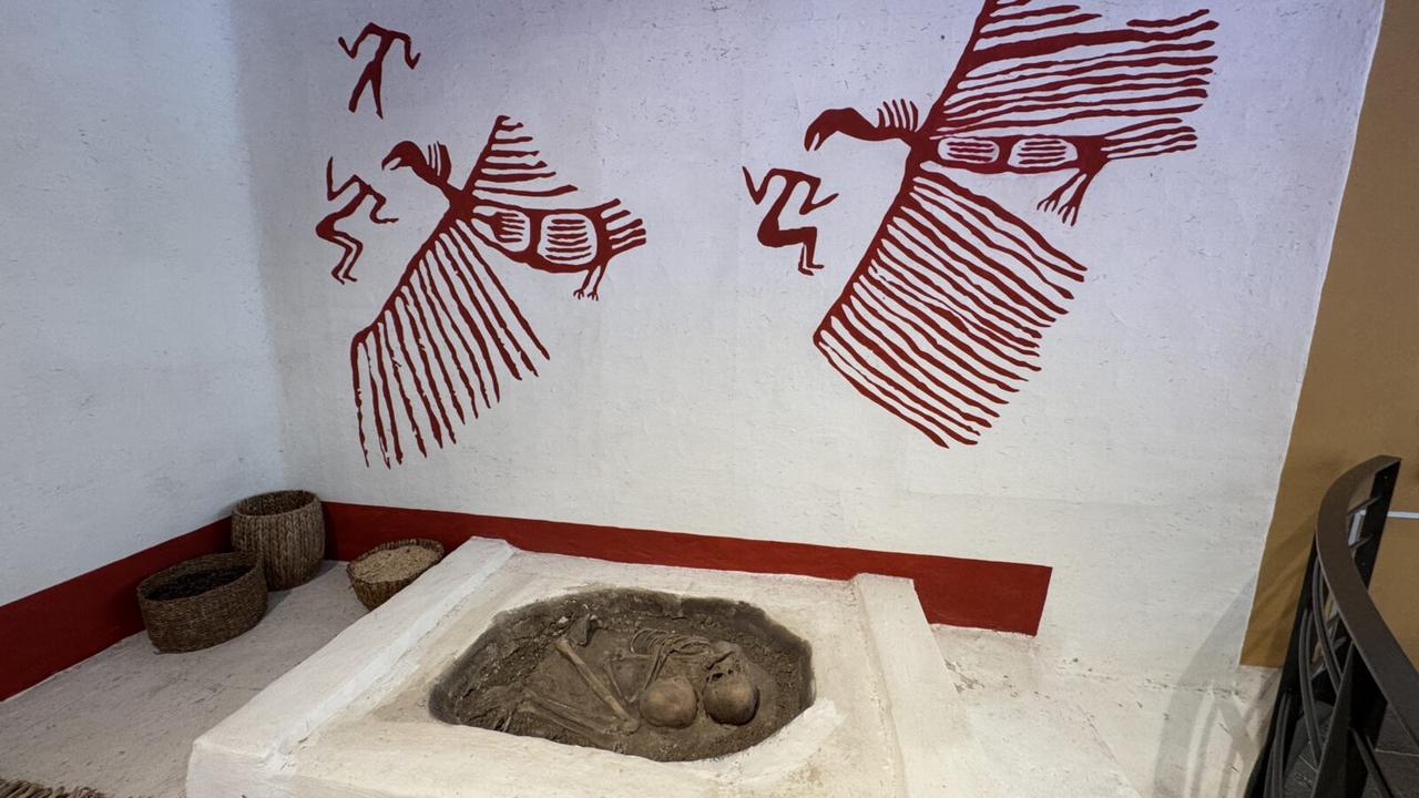 Visitors journey back 9,000 years at the digital world of the UNESCO World Heritage-listed Catalhoyuk in Konya's Cumra district, Türkiye, December 4, 2024. (AA Photo)