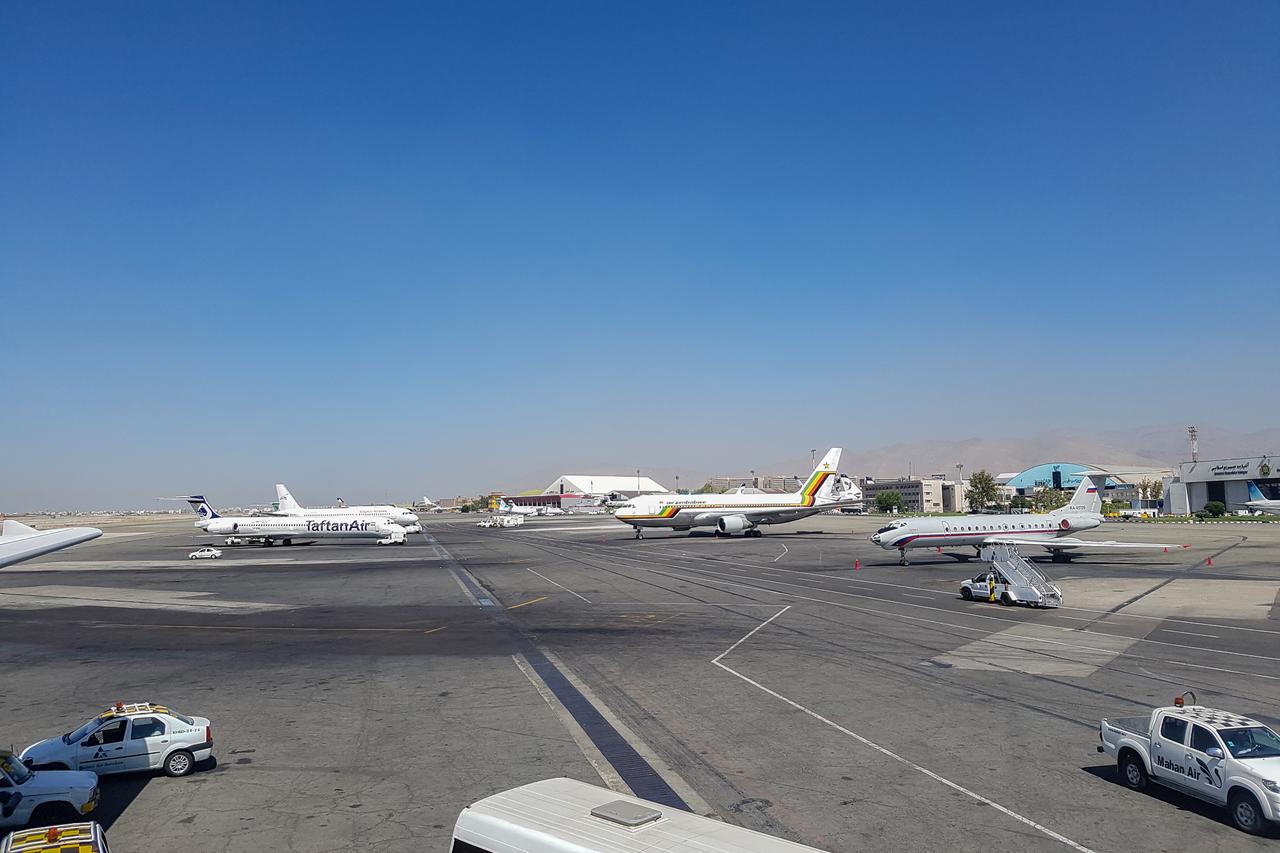 Planes grounded at Mehrabad Airport in Tehran, Iran, on August 8, 2017. (Adobe Stock Photo)