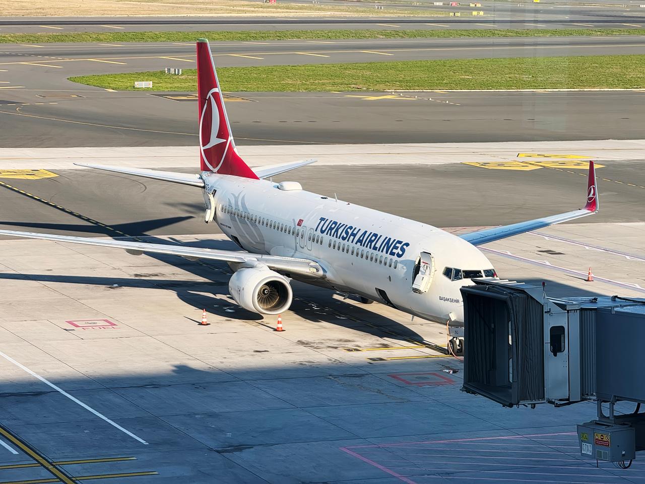 A Turkish Airlines aircraft is seen parked at a gate at Istanbul Airport in Istanbul, Türkiye, on September 27, 2024. (Adobe Stock Photo)