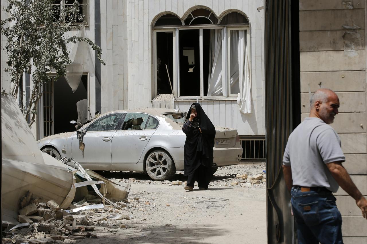 Damaged buildings are seen following the Israeli air strikes in Tehran, Iran on June 26, 2025. (AA Photo)