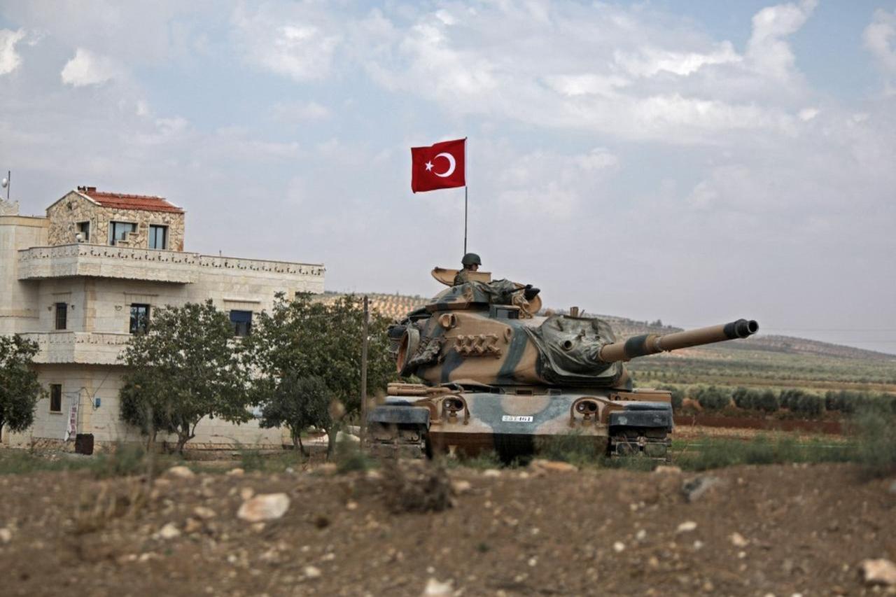 Turkish troops are pictured in the area of Kafr Jannah on the outskirts of the Syrian town of Afrin on October 18, 2022. (AFP Photo)