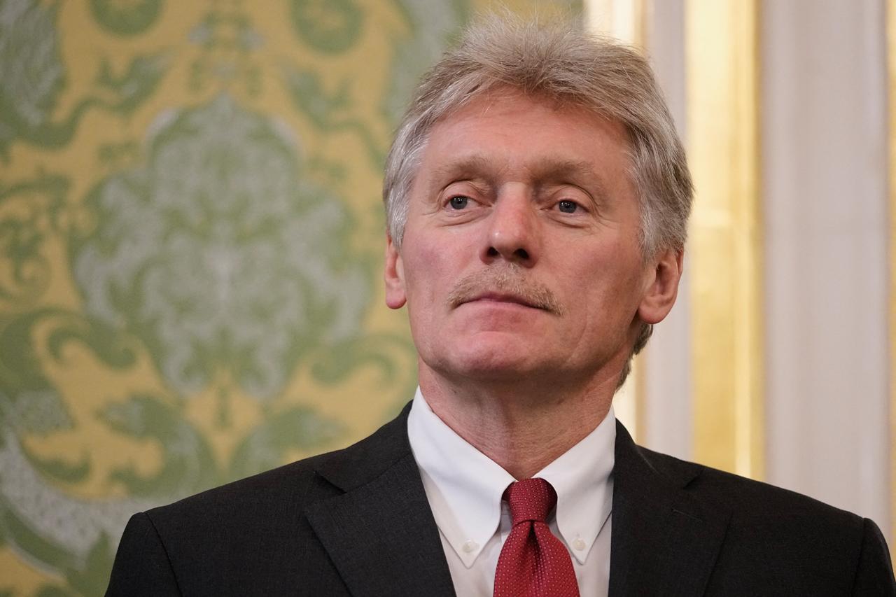 Kremlin spokesman Dmitry Peskov attends talks between Russian President and Malis junta leader at the Kremlin in Moscow on June 23, 2025. (AFP Photo)