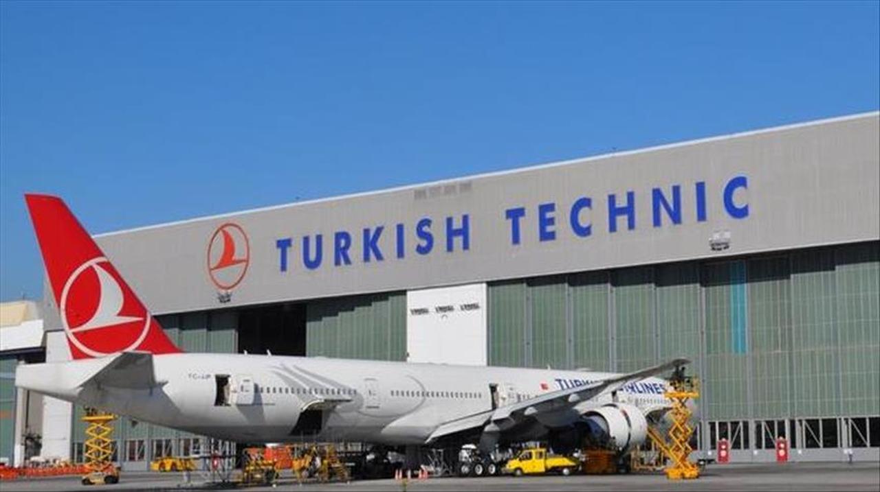 A Turkish Airlines aircraft undergoes maintenance at a Turkish Technic facility in Türkiye, accessed on June 3, 2025. (AA Photo)
