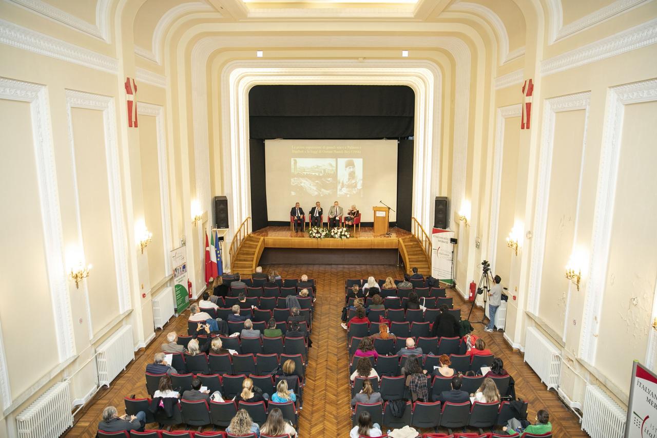 The 13th Archeological Symposium organized by the Italian Cultural Center, Istanbul, Türkiye, Nov. 17, 2022. (Photo via Istanbul Italian Cultural Center)