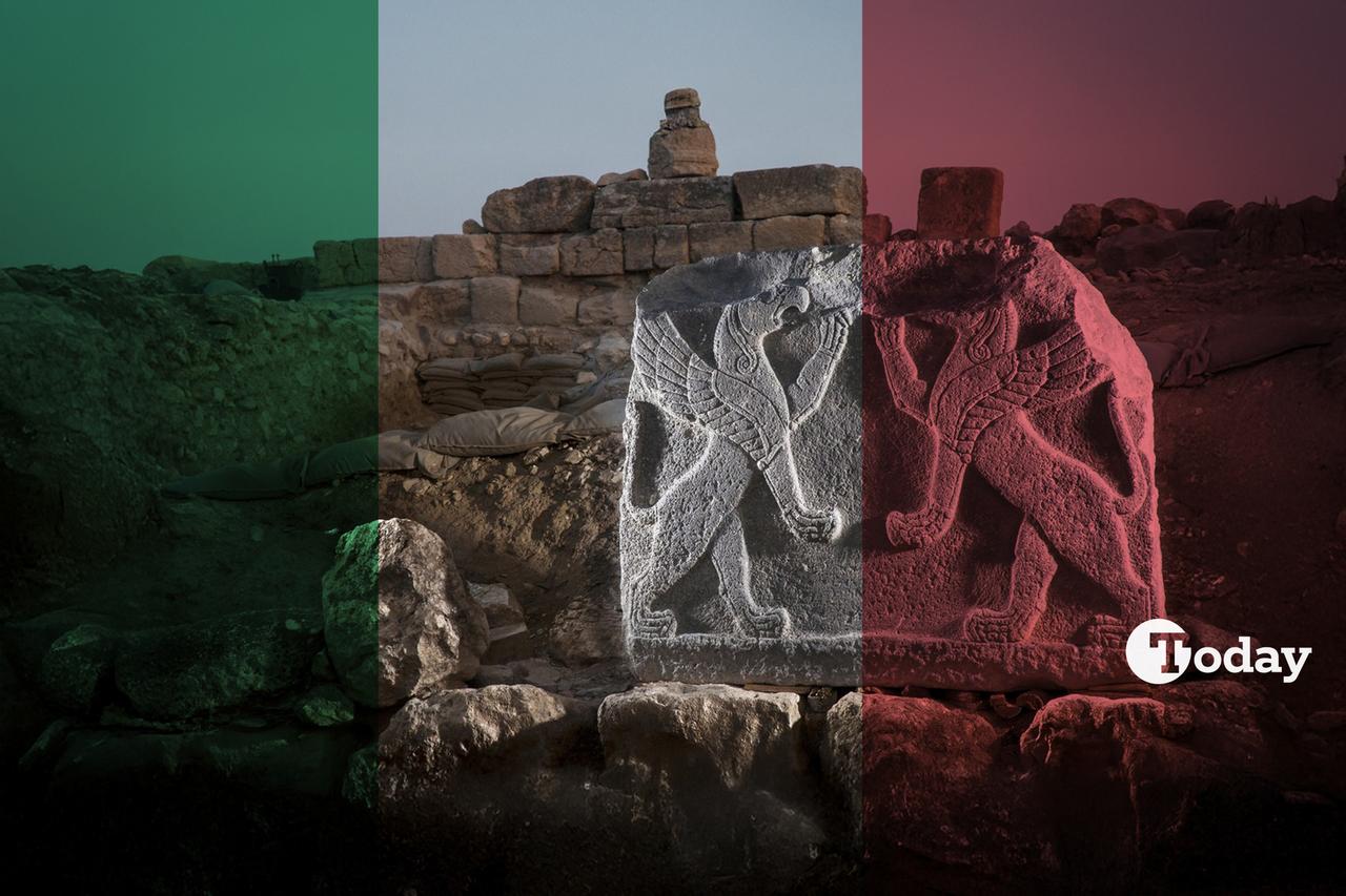 Turkish-Italian archaeological expedition at Karkemish/Karkamis Hoyuk in Gaziantep, Türkiye. (Photo collage by Mehmet Akbas/Türkiye Today)