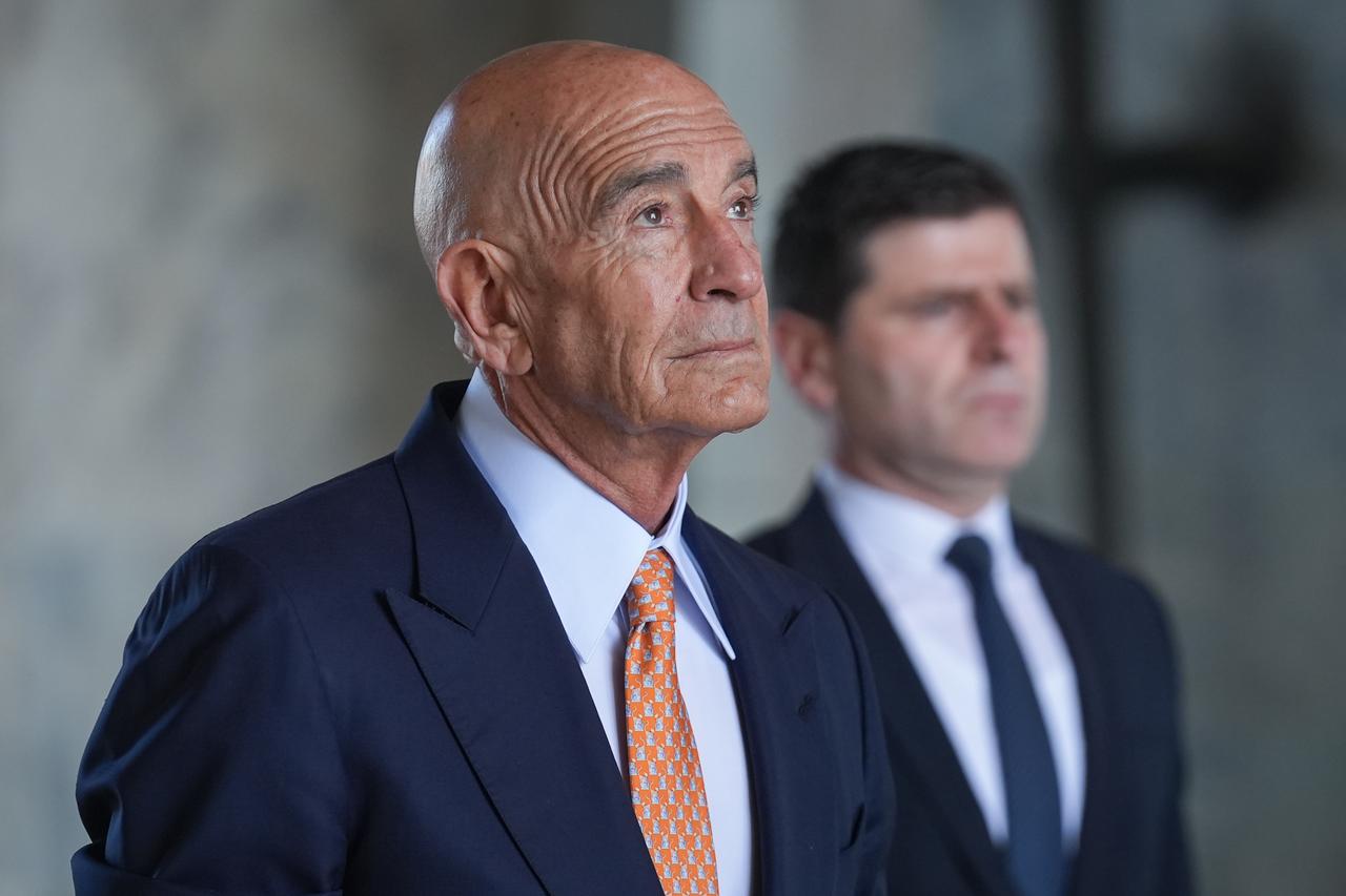 U.S. Ambassador to Ankara and Special Envoy for Syria Tom Barrack visits Anitkabir, the mausoleum of Turkish Republics Founder Mustafa Kemal Ataturk, in Ankara, Türkiye on June 03, 2025. (AA Photo)
