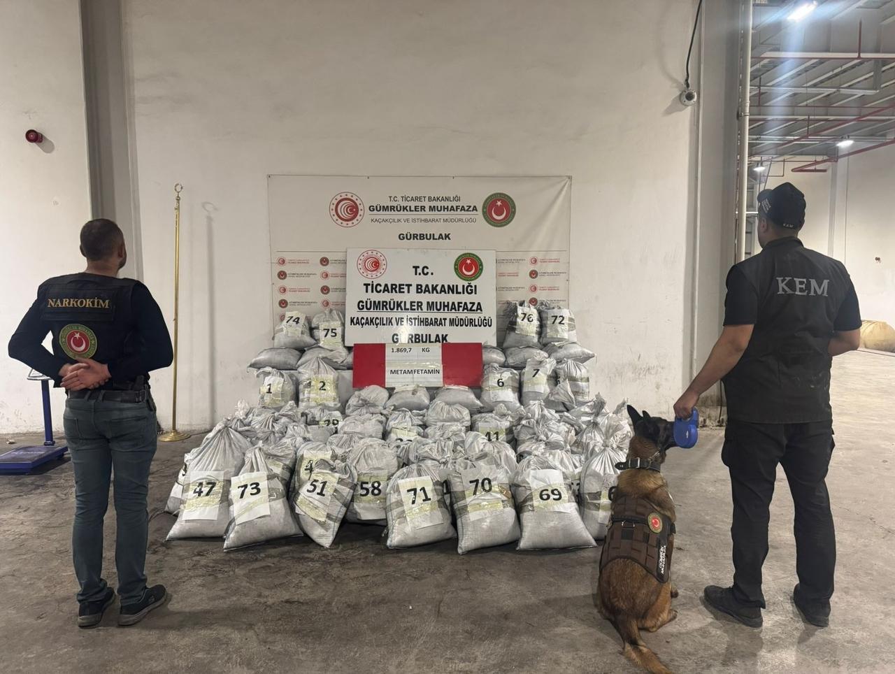 Customs enforcement teams from Türkiyes Trade Ministry have carried out an operation, which they call historic, at the Gürbulak Customs Gate in Agri. (AA Photo)