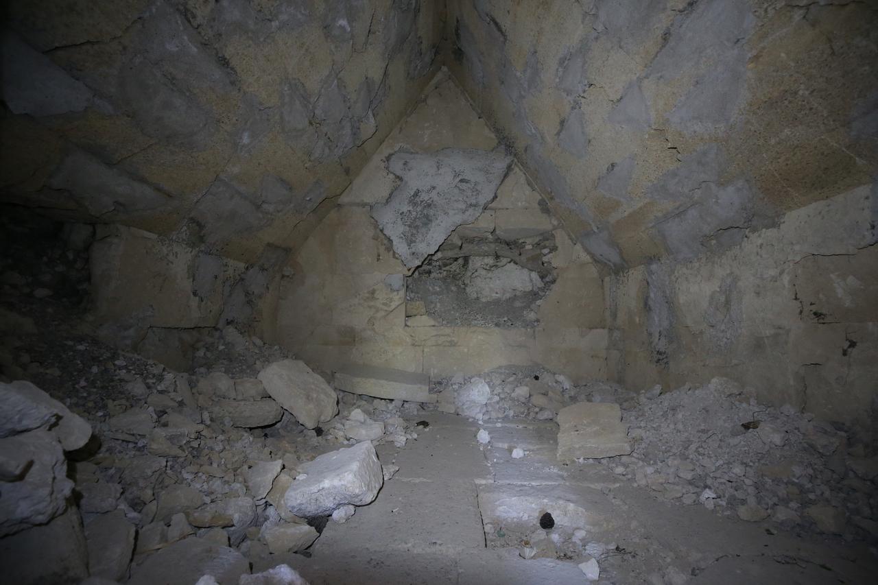 The 2,500-year-old Dardanos Tumulus, discovered in 1959 during construction works for a cement factory in Canakkale, June 30, 2025. (AA Photo)