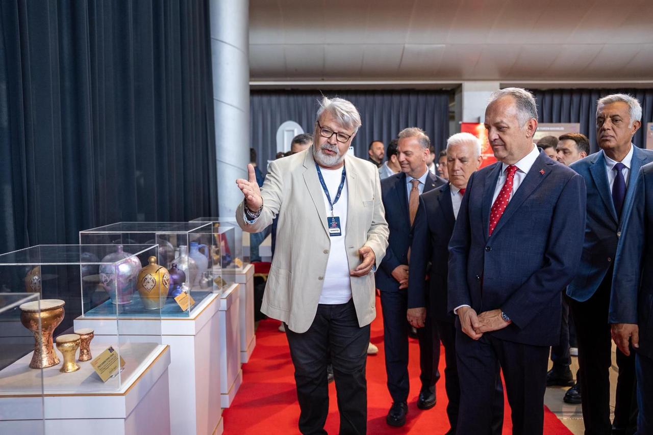 Deputy Minister of Culture and Tourism Gokhan Yazgi attended the opening ceremony of the Türkiye Culture Route Festival at the Merinos Ataturk Congress and Culture Center in Bursa, Türkiye, June 28, 2025. (Photo via Ministry of Culture and Tourism)