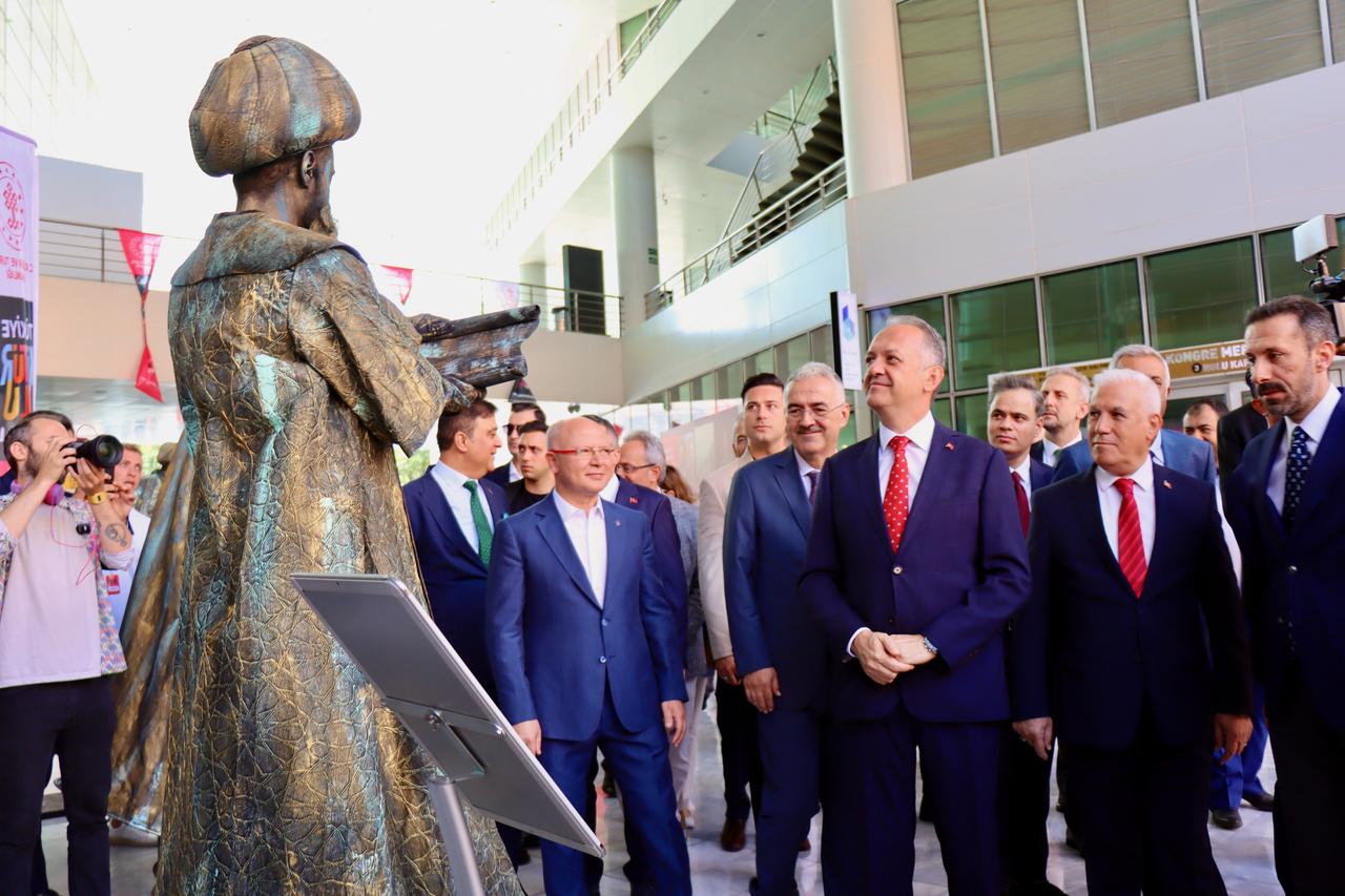 Deputy Minister of Culture and Tourism Gokhan Yazgi attended the opening ceremony of the Türkiye Culture Route Festival at the Merinos Ataturk Congress and Culture Center in Bursa, Türkiye, June 28, 2025. (AA Photo)
