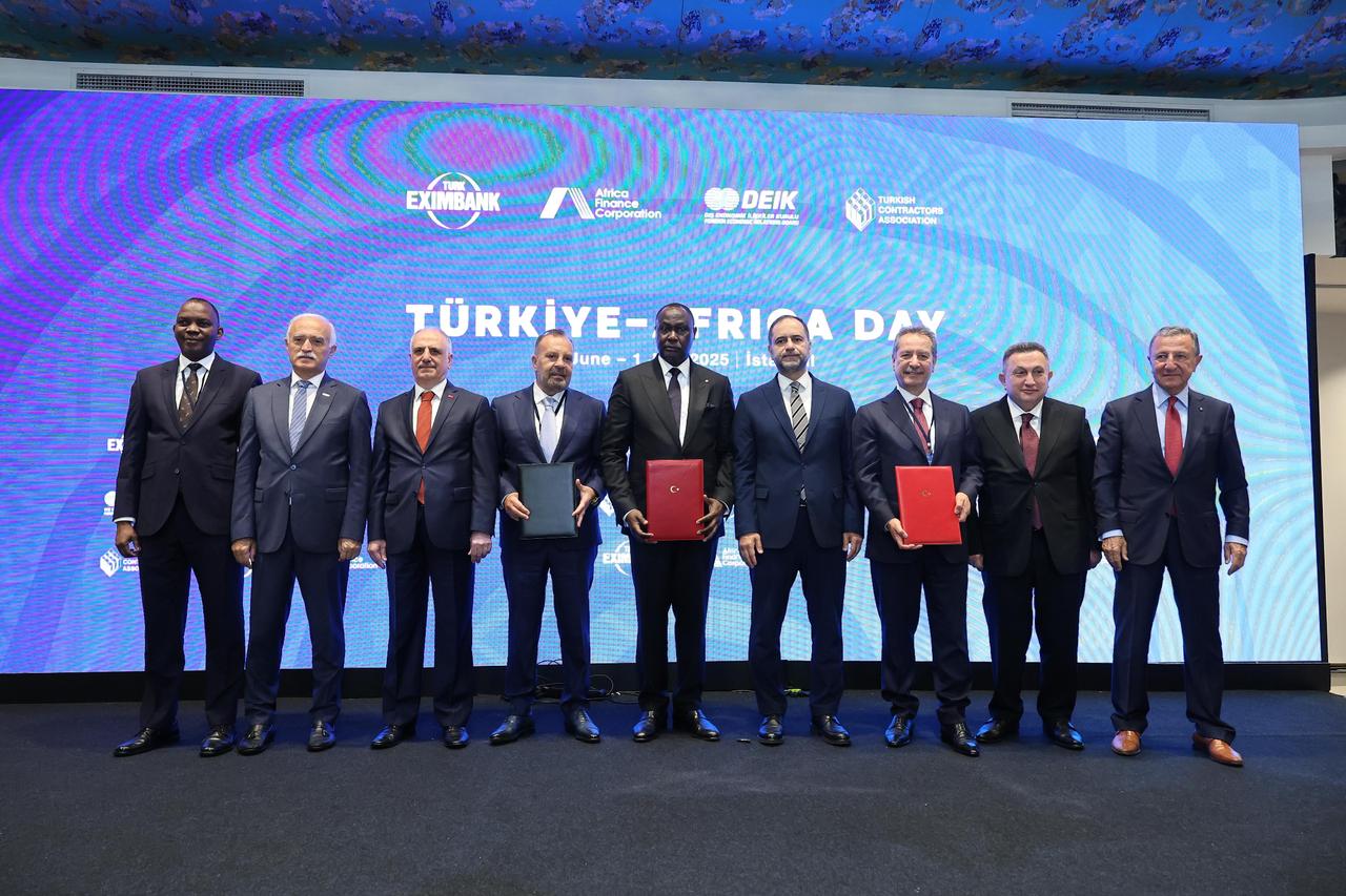 Leaders and senior representatives from Türkiye and Africa pose for a group photo following the signing of key partnership agreements during the Türkiye–Africa Day event in Istanbul, Türkiye, on June 30, 2025. (Courtesy of Türkiye-Africa Day)