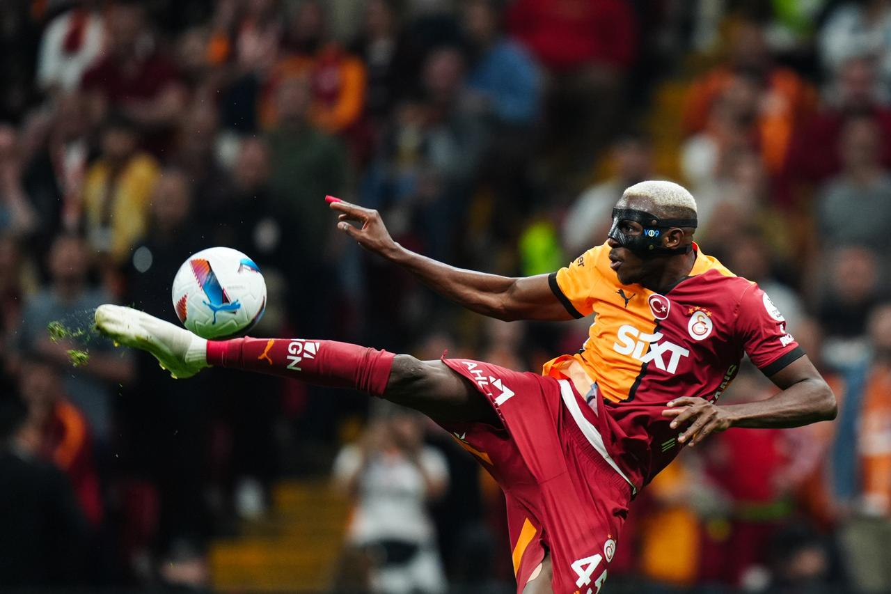 In the 38th and final week of the Trendyol Super Lig, Galatasaray faced RAMS Basaksehir at RAMS Park. Galatasaray player Victor Osimhen also took part in the match. (AA Photo)