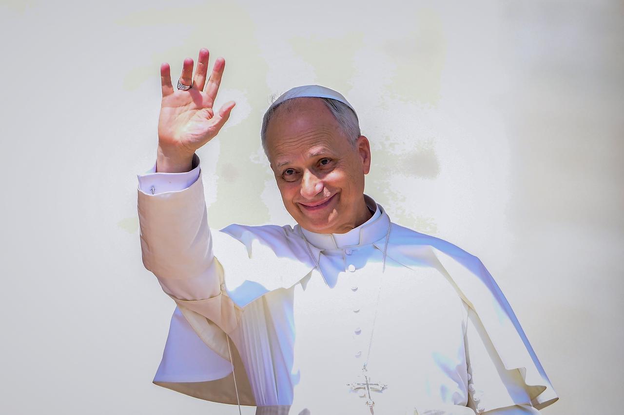 Pope Leo XIV waves to the crowd during the weekly general audience in St Peter's Square at the Vatican, on June 4, 2025. (AFP Photo)