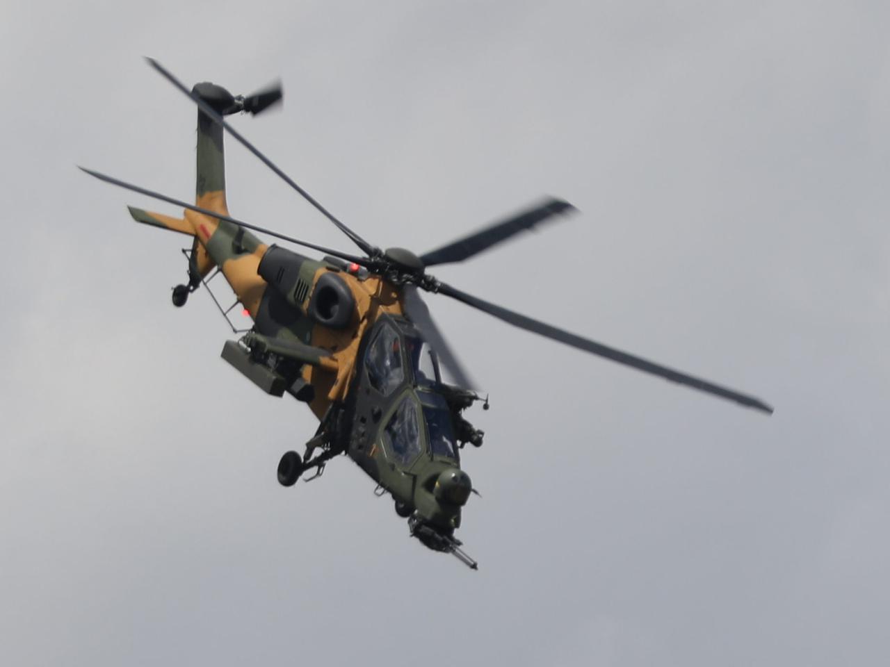 T129 performing an aerial display at the Paris Air Show in 2019. (Photo via Wikipedia Commons