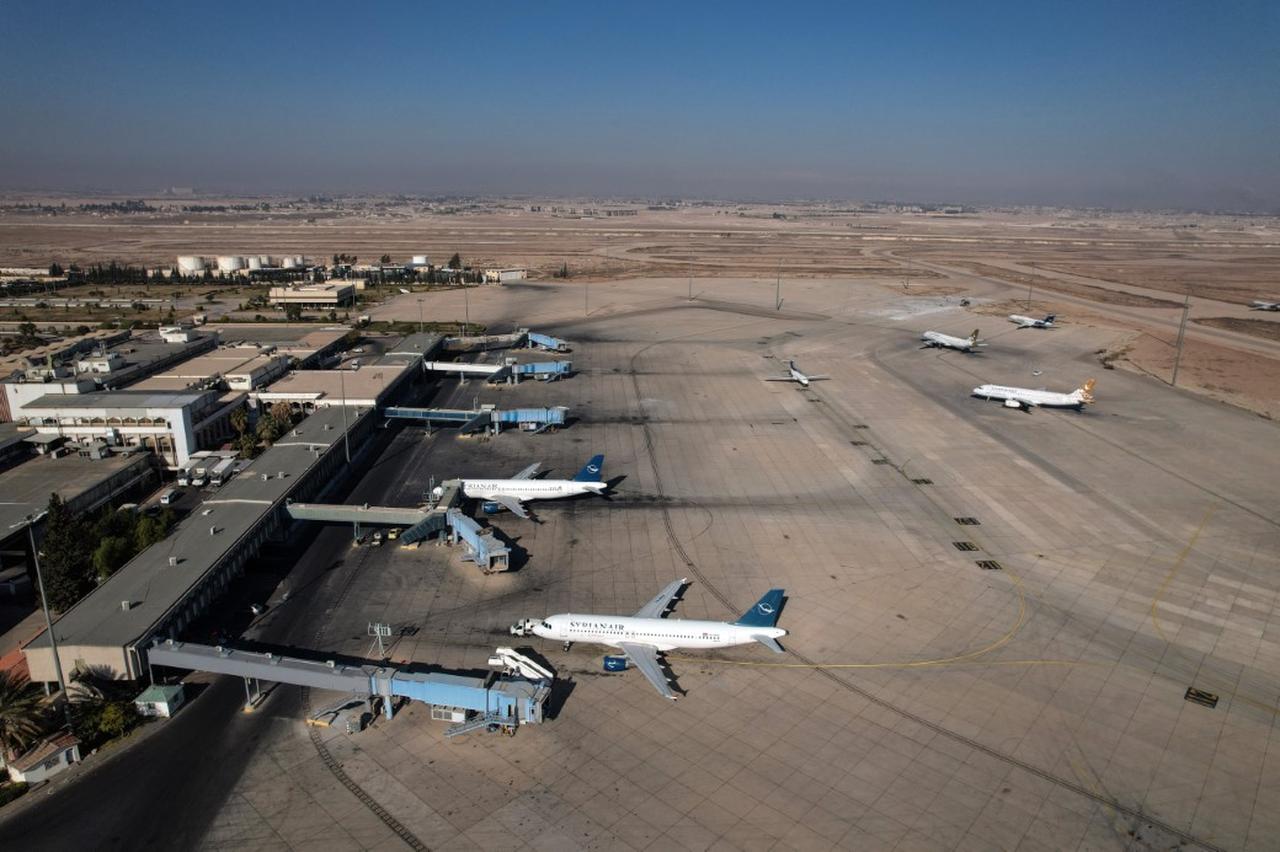An aerial view of Damascus International Airport in Damascus, Syria, on December 14, 2024. (IHA Photo)