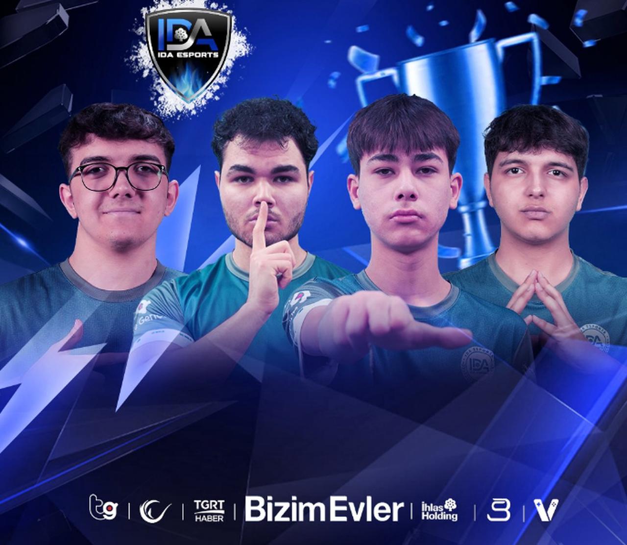 A promotional image of IDA Esports' championship-winning roster at BtcTurk GameFest 2025, accessed on June 5, 2025. (Photo via LinkedIn/company/dijital-varliklar)