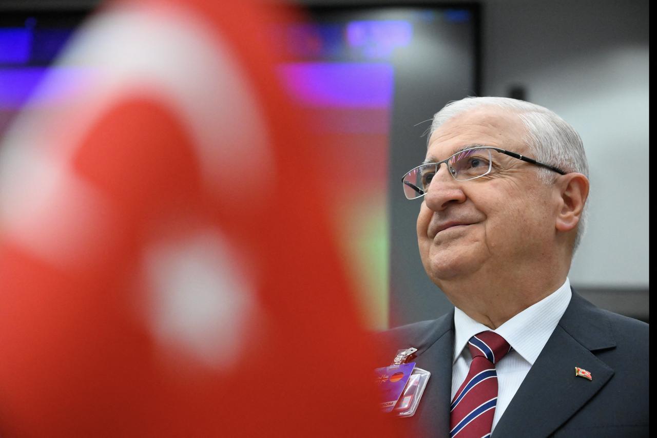 Türkiyes Defence Minister Yasar Guler attends the Meeting of the Ukraine Defence Contact Group at the Nato headquarters, in Brussels, on June 4, 2025. (AFP Photo)