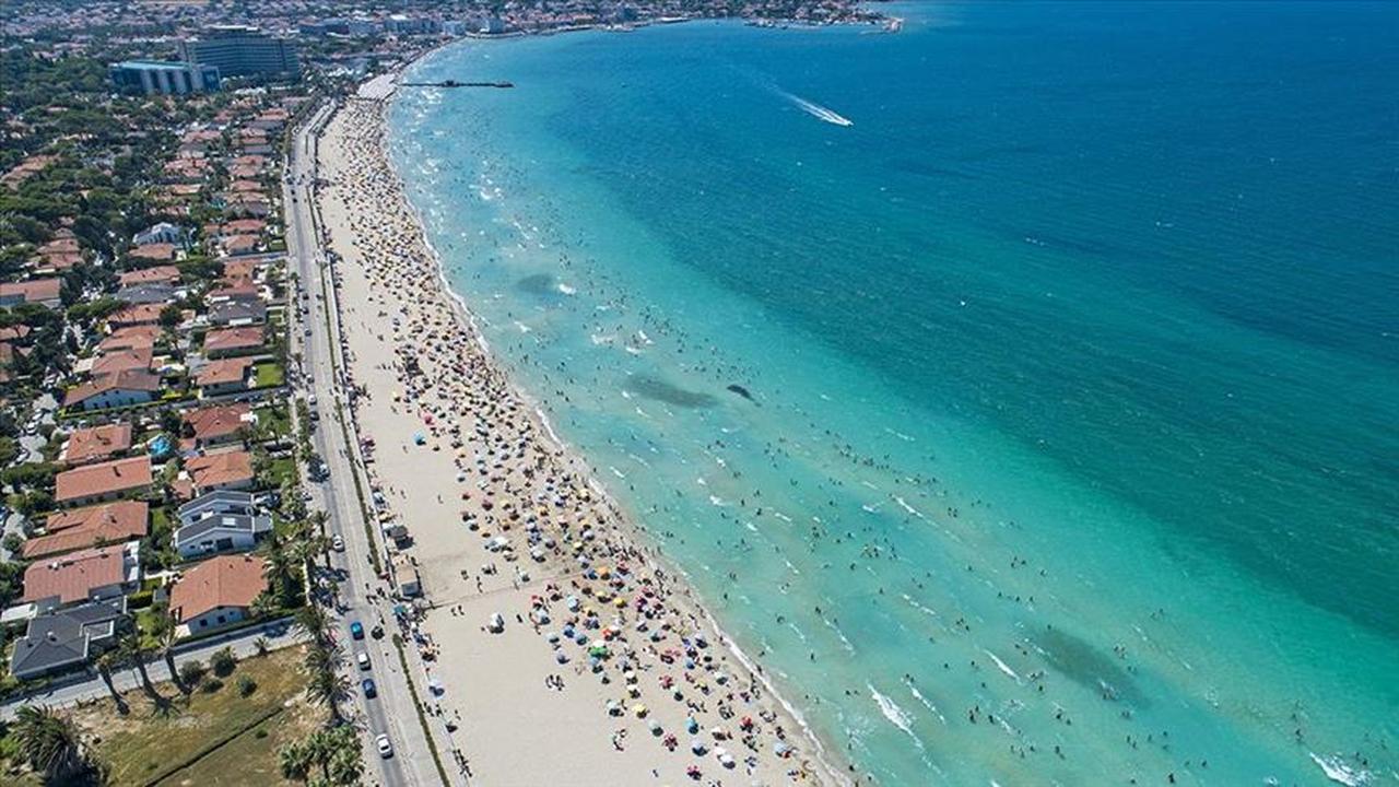 Panoramic view of district, Cesme, popular tourism center of Izmir, Türkiye. (AA Photo)
