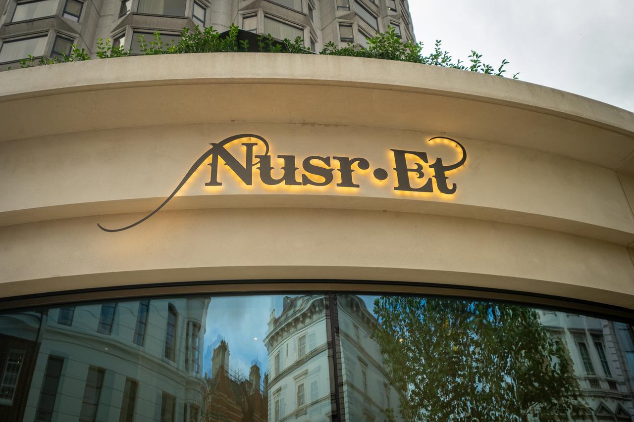 Exterior view of Nusr-Et restaurant in Knightsbridge, London, UK, accessed on June 7, 2025. (Adobe Stock Photo)