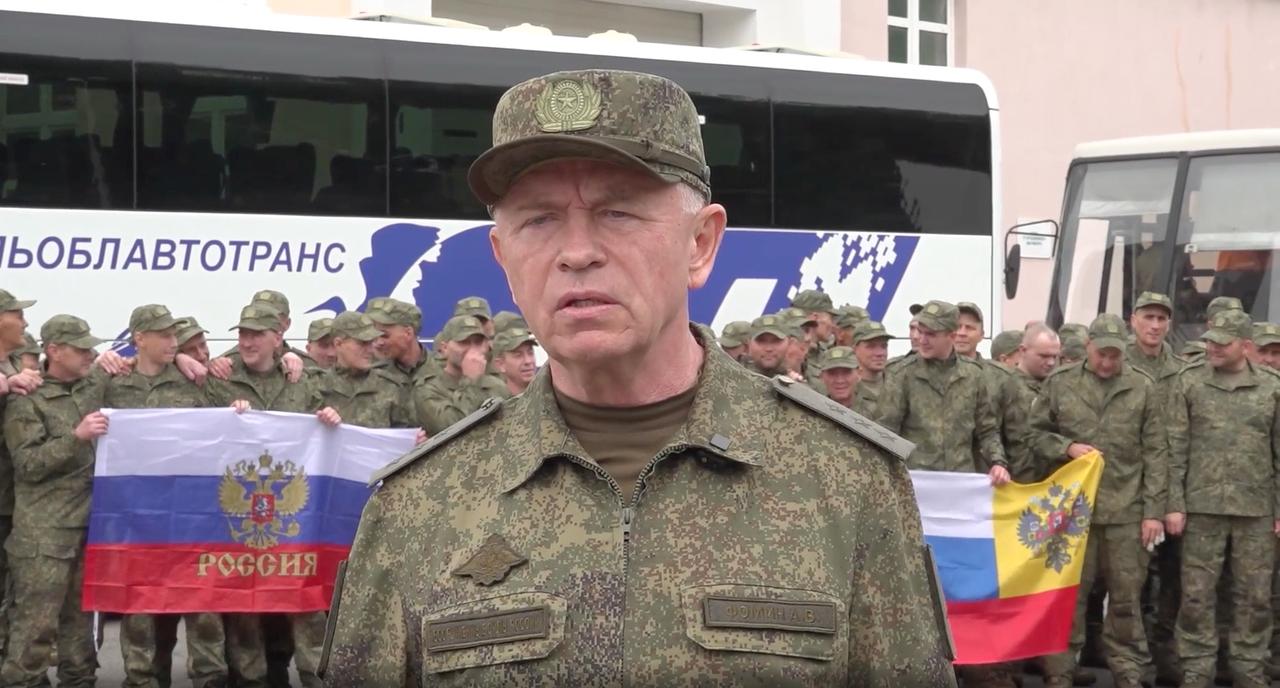 RUSSIA - MAY 25: (----EDITORIAL USE ONLY - MANDATORY CREDIT - RUSSIAN DEFENSE MINISTRY PRESS SERVICE / HANDOUT - NO MARKETING NO ADVERTISING CAMPAIGNS - DISTRIBUTED AS A SERVICE TO CLIENTS----) A screen capture from a video shows Russian Deputy Minister of Defence speaking after Russia and Ukraine on Sunday confirmed the third and final round of a large-scale prisoner swap carried out between Moscow and Kyiv under the terms of an agreement reached in Istanbul earlier this month in Russia on May 25, 2025. A statement by the Russian Defense Ministry said that Ukraine returned 303 of its servicemen, in return for 303 Ukrainian soldiers who were returned to Kyiv. ( Russian Defense Ministry / Handout - Anadolu Agency )
