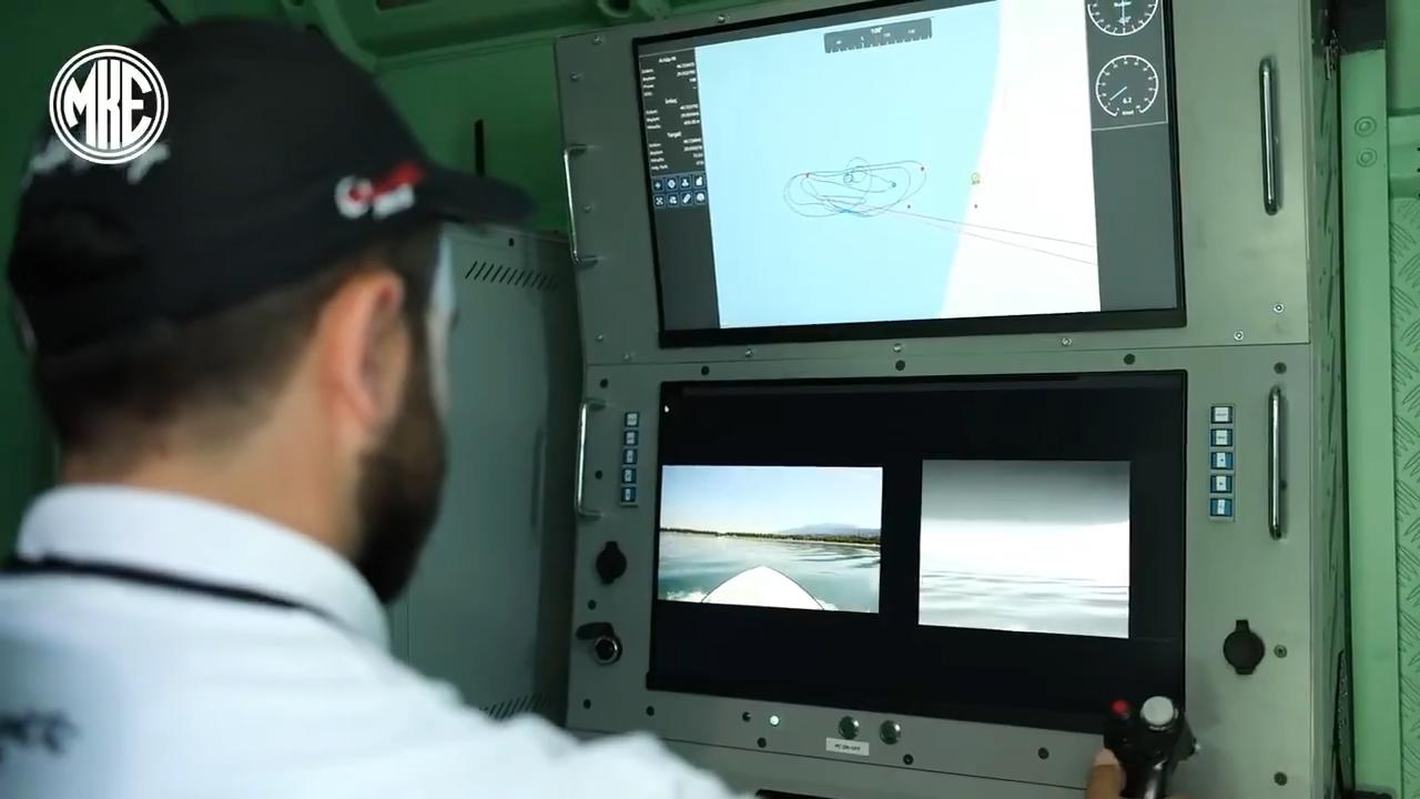 Turkish defense company MKE completes impact tests for PIRANA kamikaze unmanned maritime vehicle on 8 June, 2025. (Video via X/@MKEgovtr)