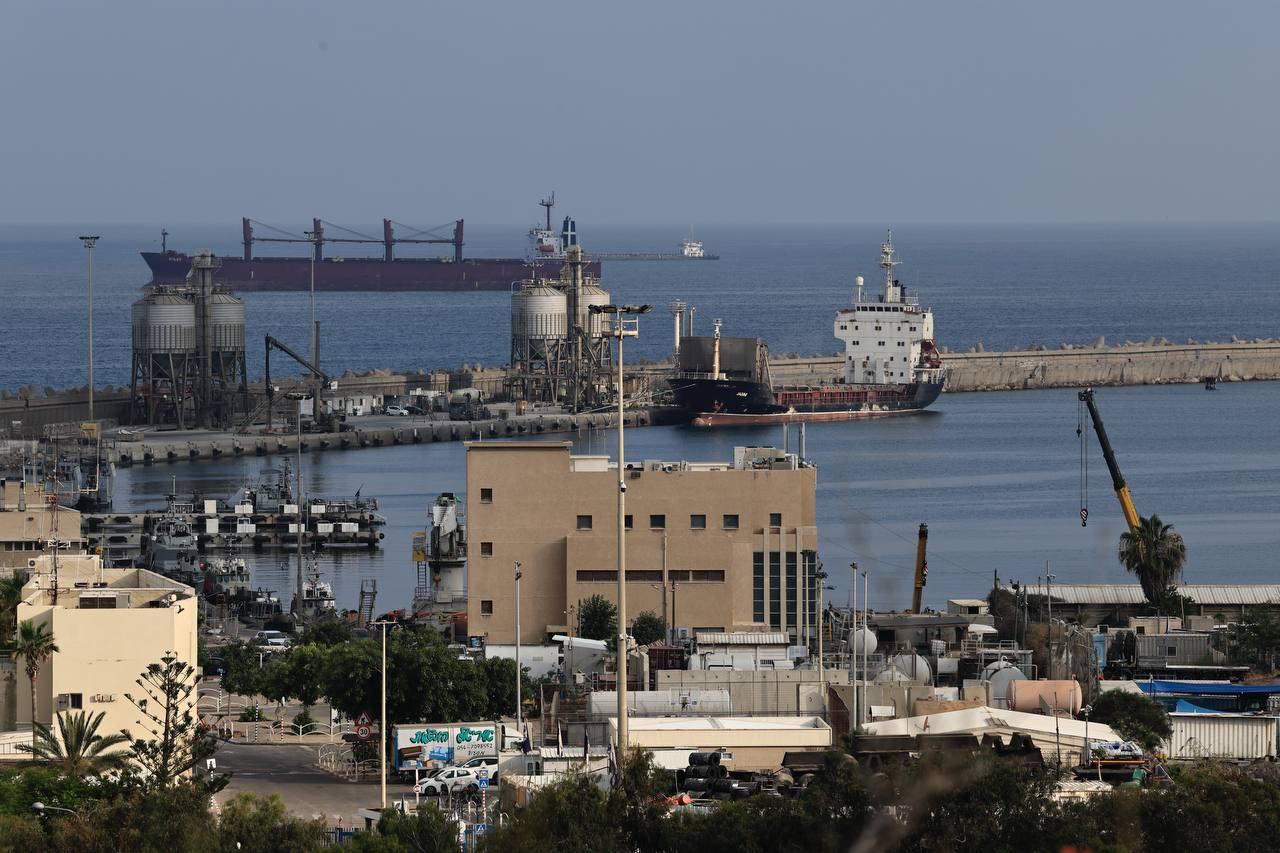 A general view of the Ashdod Port after Madleen, a sailboat belonging to the Freedom Flotilla Coalition (FFC), departed from southern Italy with the goal of delivering humanitarian aid to Palestinians fighting against hunger under Israeli attacks amid Israeli attacks, detained approximately 185 kilometers away from the Gaza Strip by Israeli forces, prior to the ship will be expected to be taken to Ashdod Port after it was seized in Ashdod, Israel on June 09, 2025. (AA Photo)