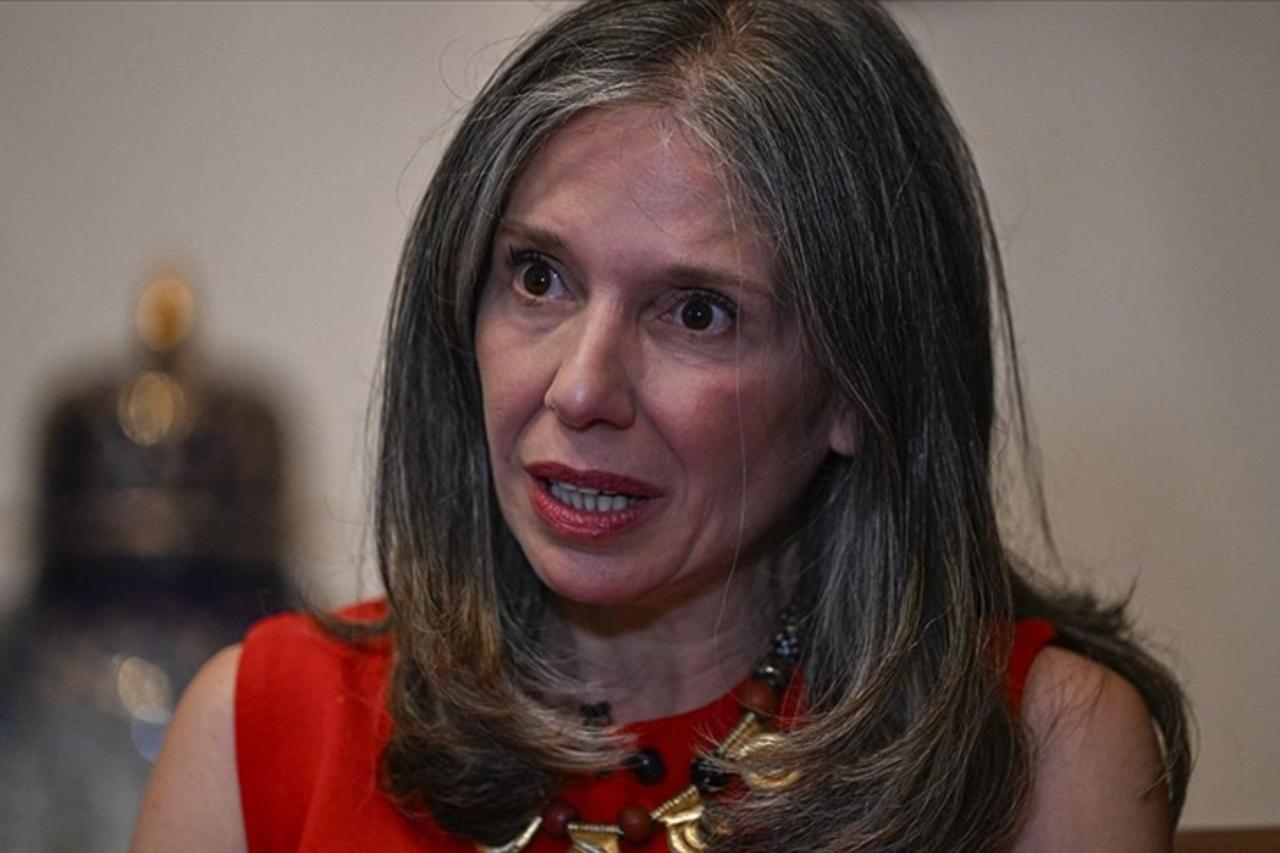 US Consul General in Istanbul Julie Eadeh, who was in Washington to attend the SelectUSA Investment Summit, made evaluations to a reporter on June 27, 2024. (AA Photo)