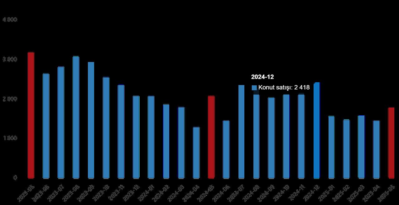 An infograph shows property sales to foreigners, May 2025 ( Photo via Turkish Statistical Institute)