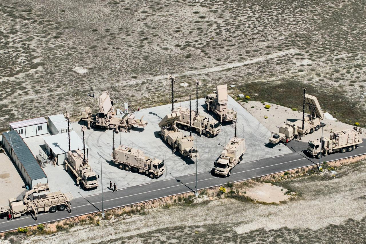 Türkiyes SIPER long range air and missile defense system at an undated time and location. (Photo via Aselsan)